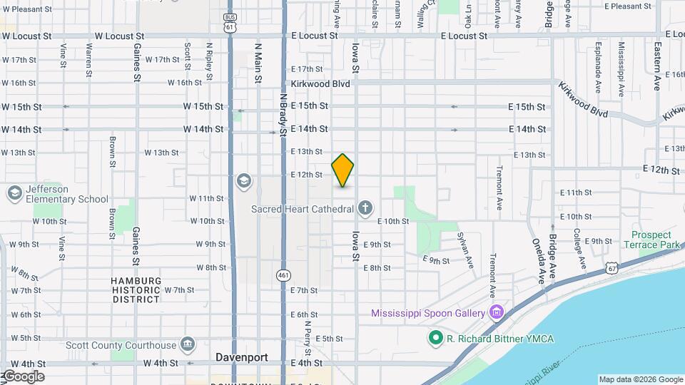 314 E 11th St Map and Location Details