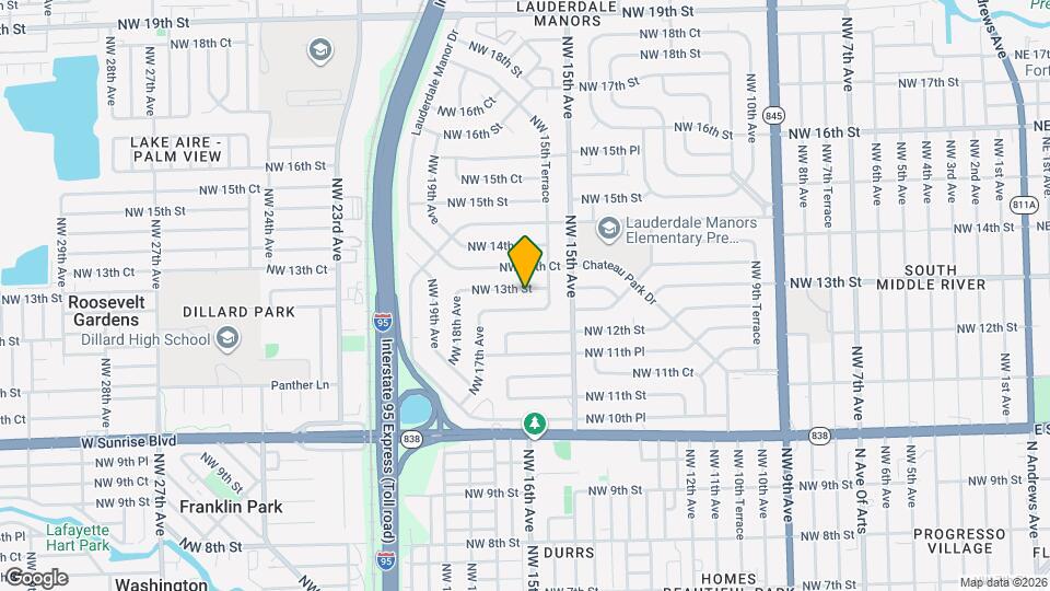 1600 NW 13th St Map and Location Details
