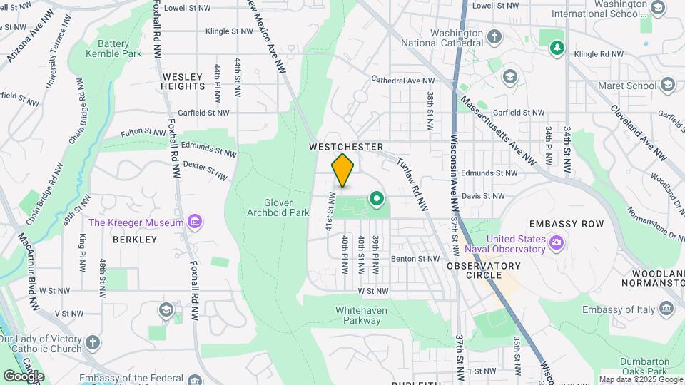 4025 Davis Pl NW Map and Location Details