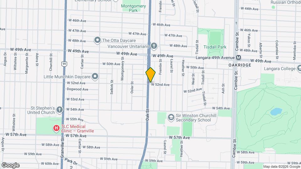 990 W 52nd Ave Map and Location Details