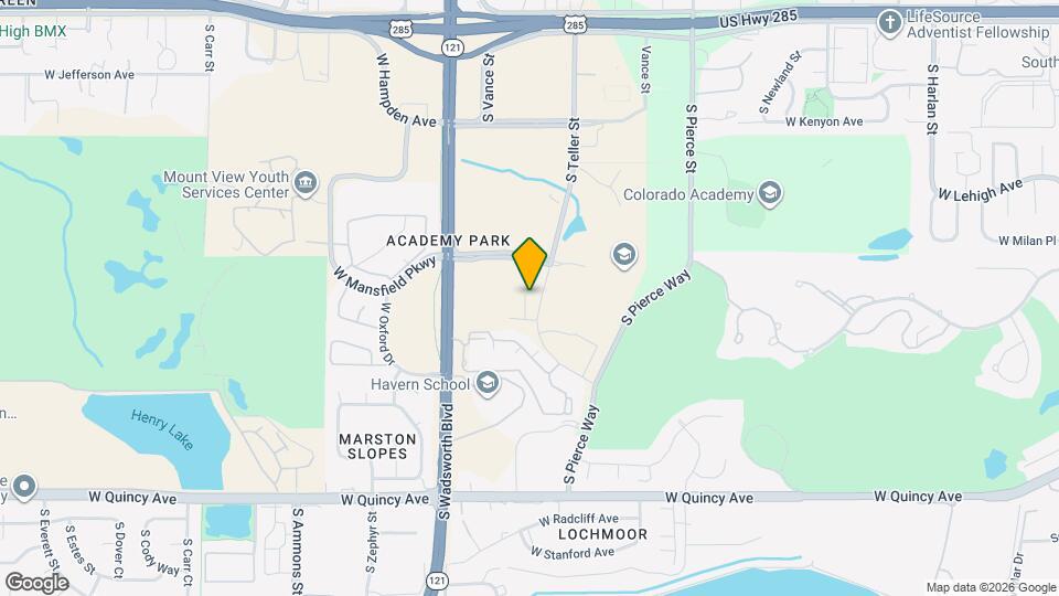 4005 S Teller St Map and Location Details