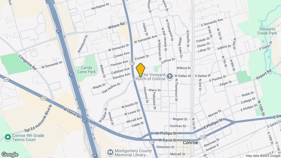 706 W Dallas St Map and Location Details