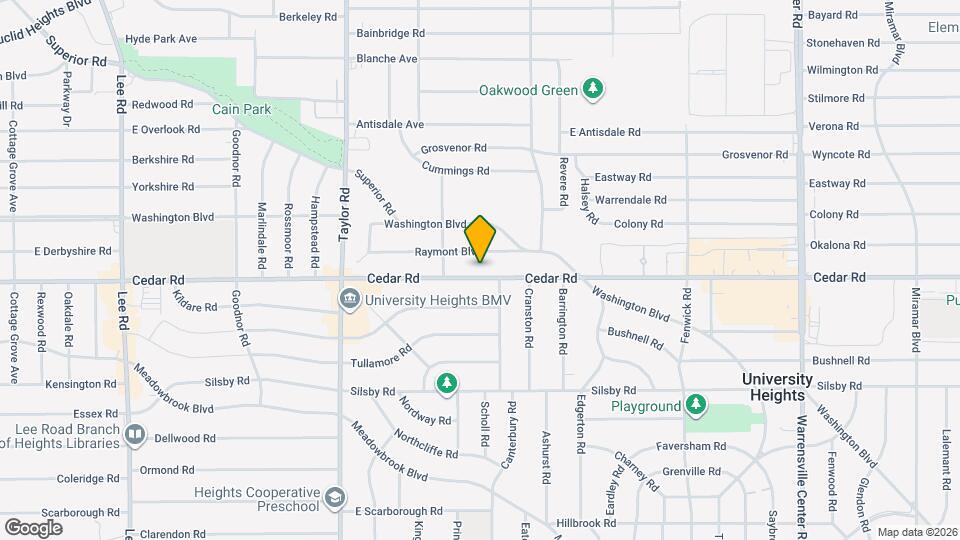 13613 Cedar Rd Map and Location Details