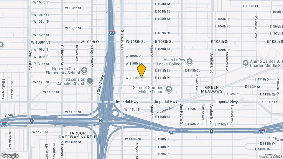 142 W 111th Pl, Unit 142 Map and Location Details