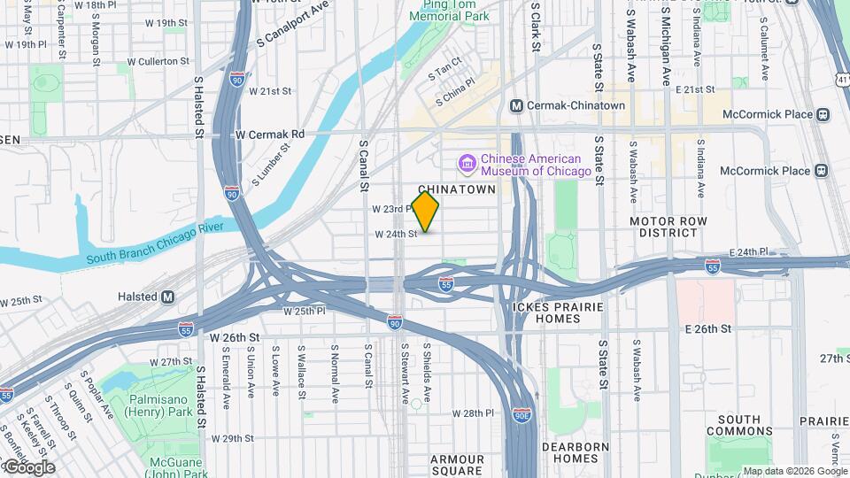 321 W 24th St Map and Location Details