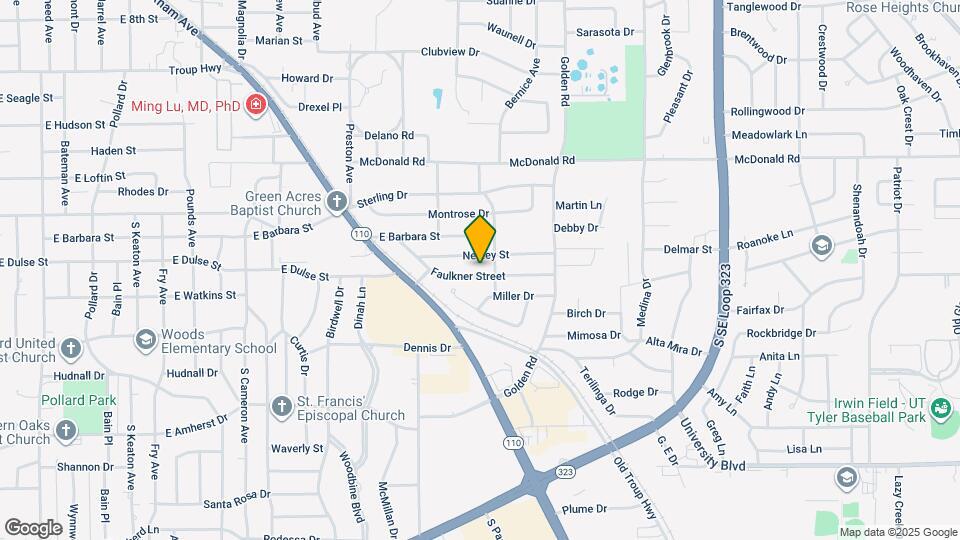 1916 Faulkner Street Map and Location Details