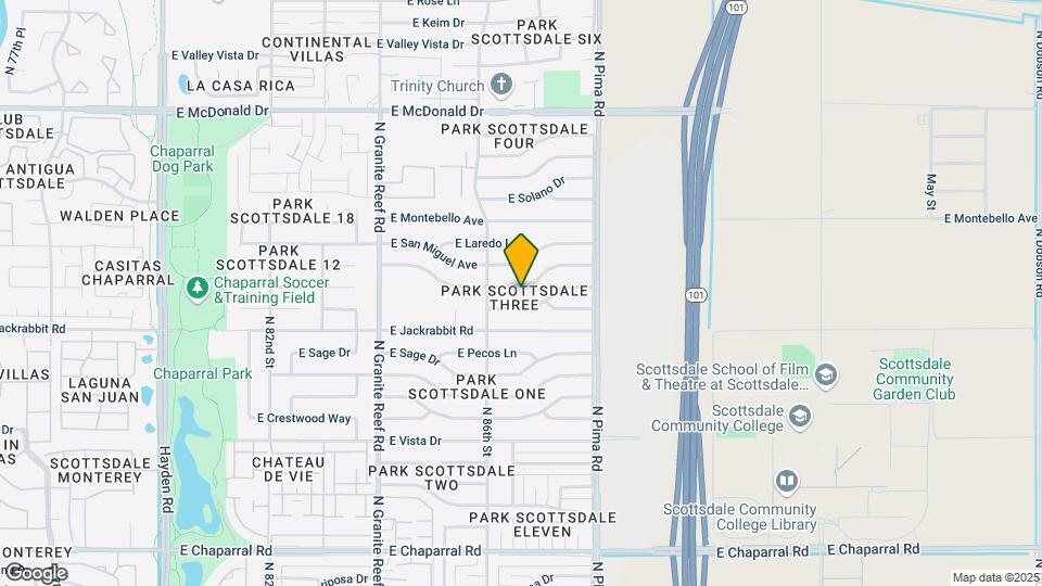 8631 E Valley View Rd Map and Location Details