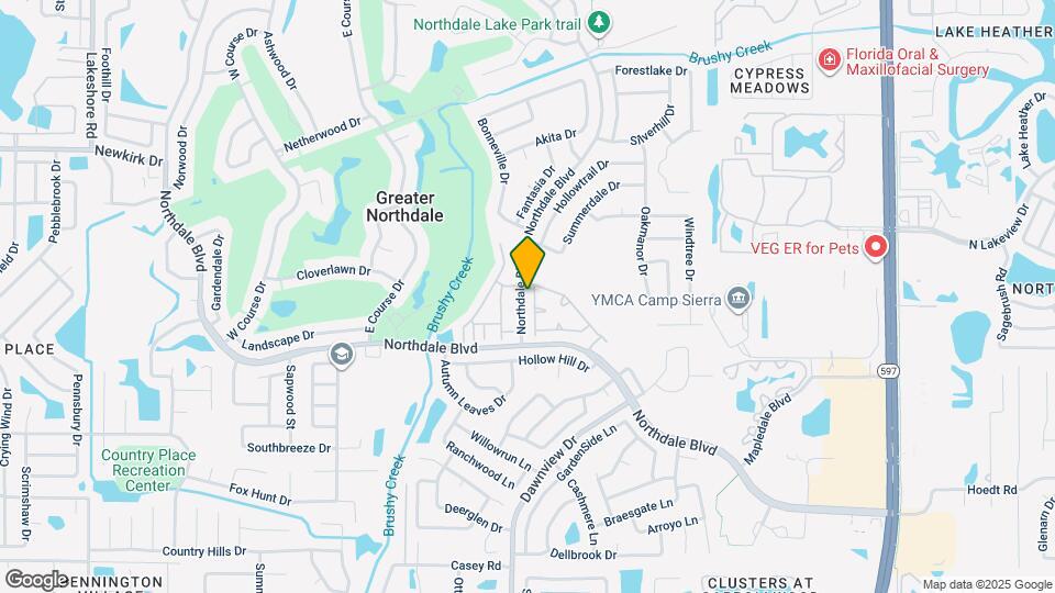 4209 Brentwood Park Cir Map and Location Details