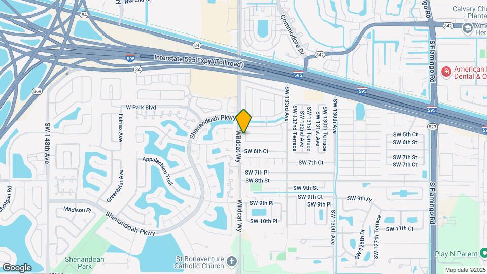 611 SW 135th Terrace Map and Location Details