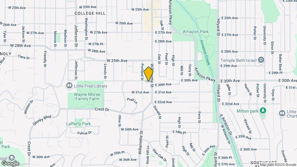 3008 Willamette St Map and Location Details