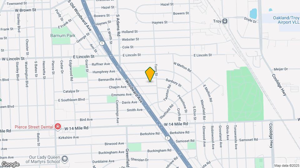 1509 Chapin Ave Mapa y Detalles de la Ubicación