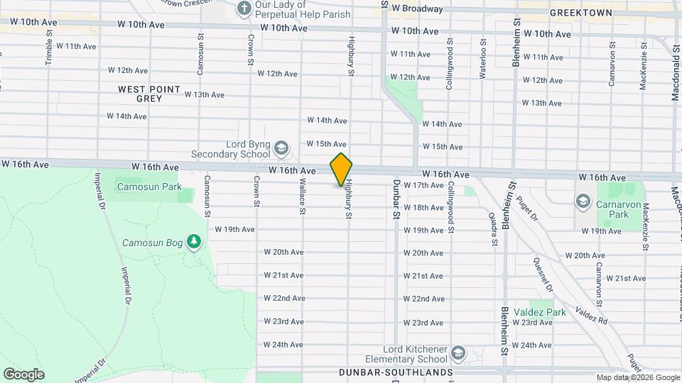 3814 W 17th Ave Map and Location Details