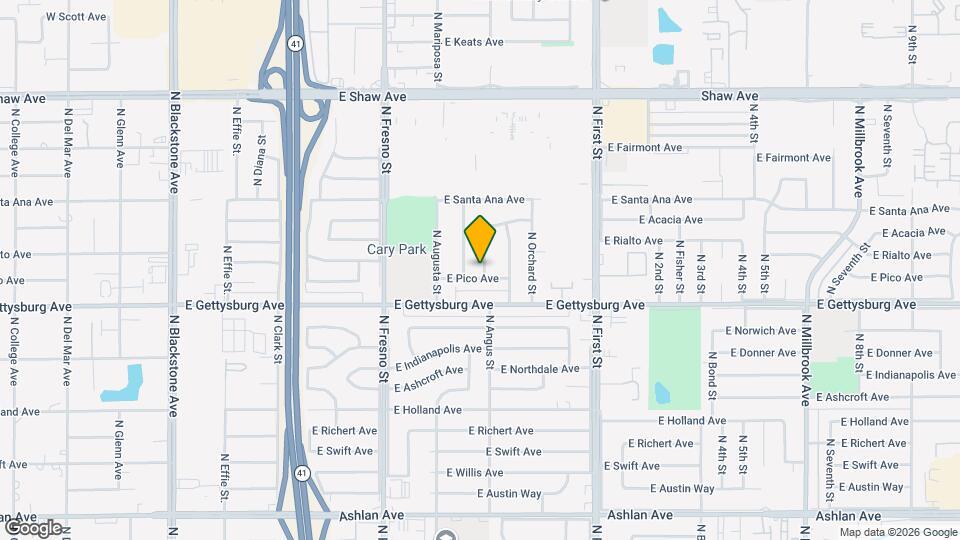 4653 N Angus St Mapa y Detalles de la Ubicación