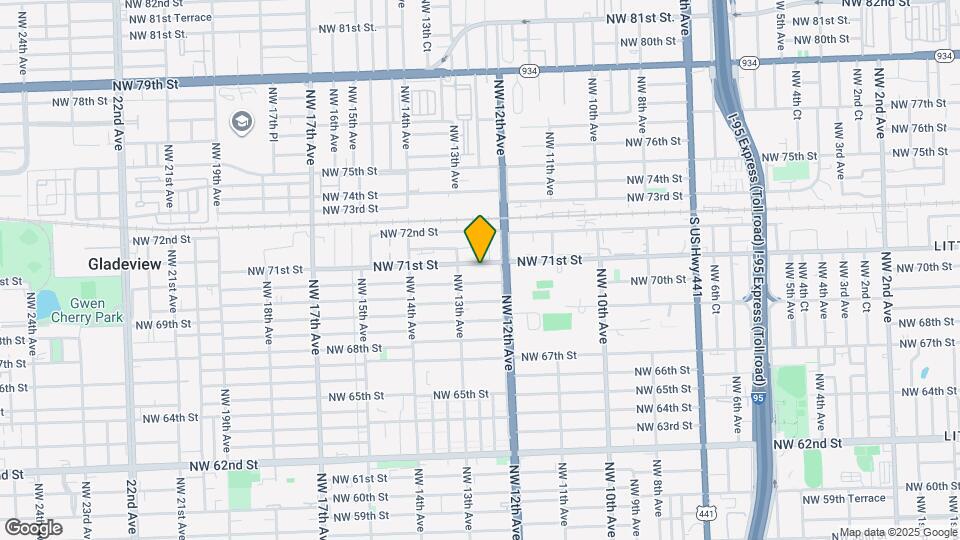 1244 NW 71st St Map and Location Details
