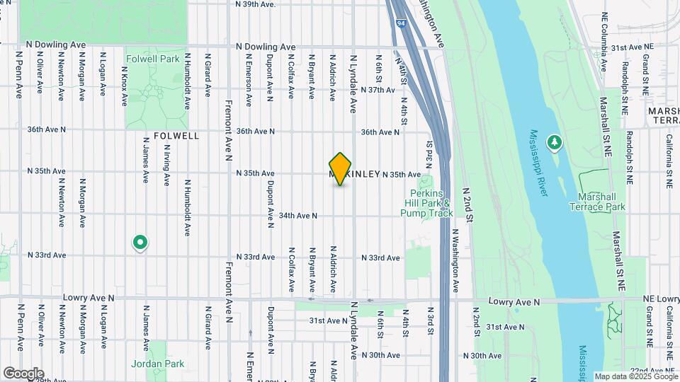 3438 N Aldrich Ave Mapa y Detalles de la Ubicación