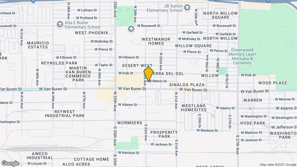3237 W Melvin St Map and Location Details