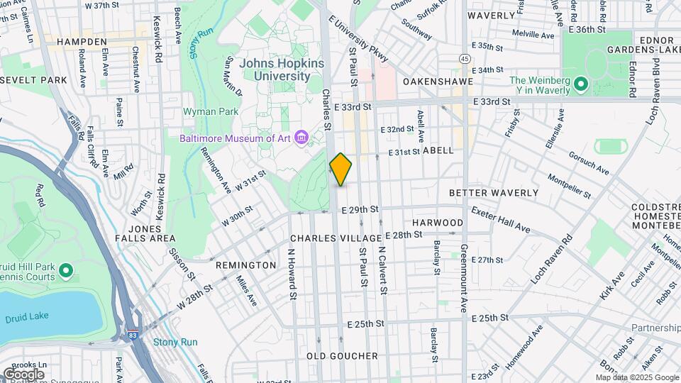 2931 N Charles St Mapa y Detalles de la Ubicación