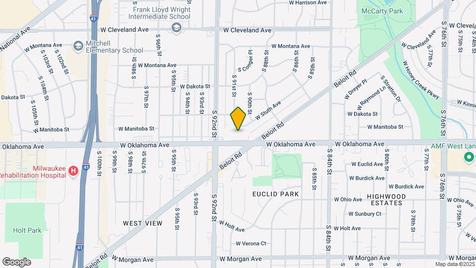 9060-9100 W Oklahoma Ave Mapa y Detalles de la Ubicación