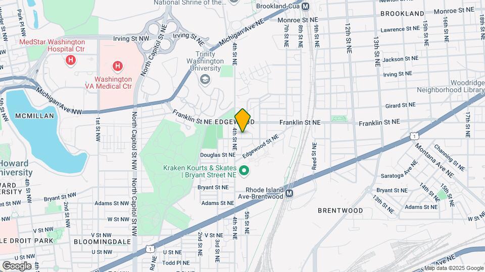 410 Evarts St NE, Unit 1 Map and Location Details