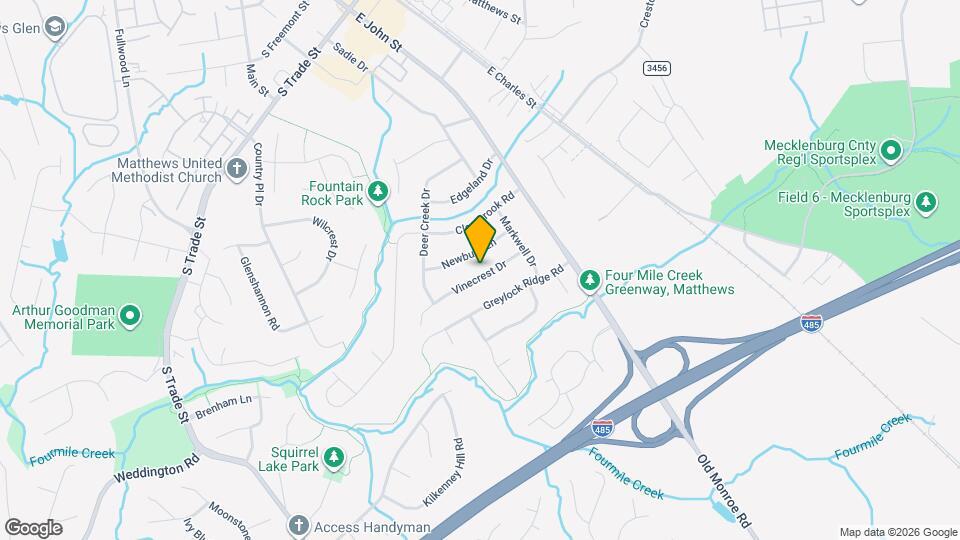 316 Vinecrest Dr Map and Location Details