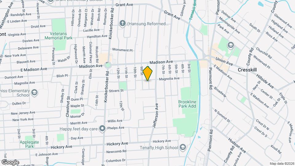 160 Magnolia Ave Map and Location Details