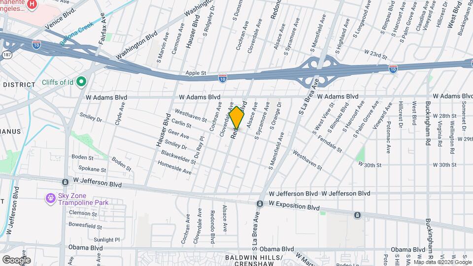 2700 1/2 Redondo Blvd Mapa y Detalles de la Ubicación