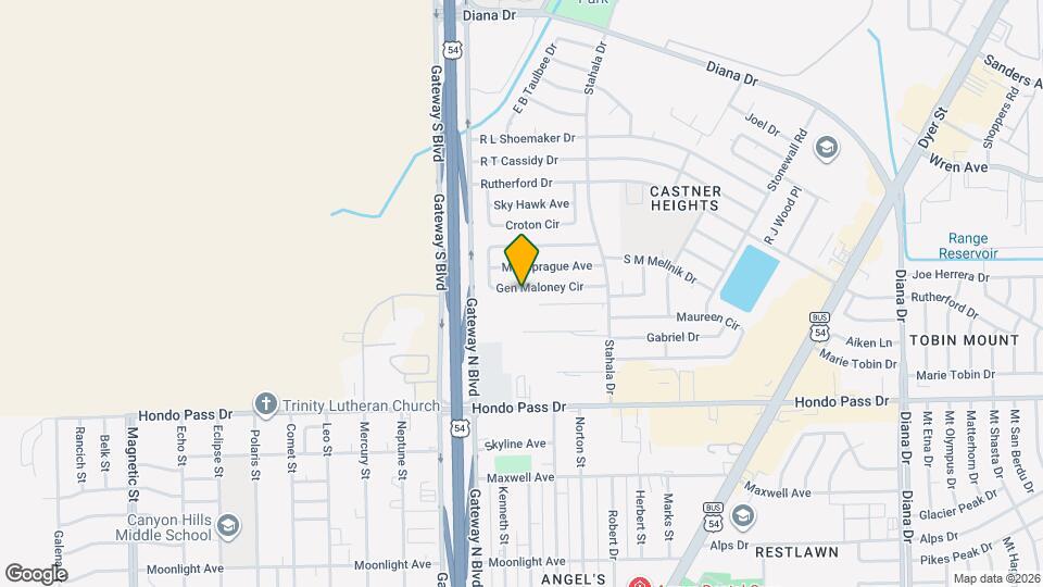 4536 Gen Maloney Cir Map and Location Details