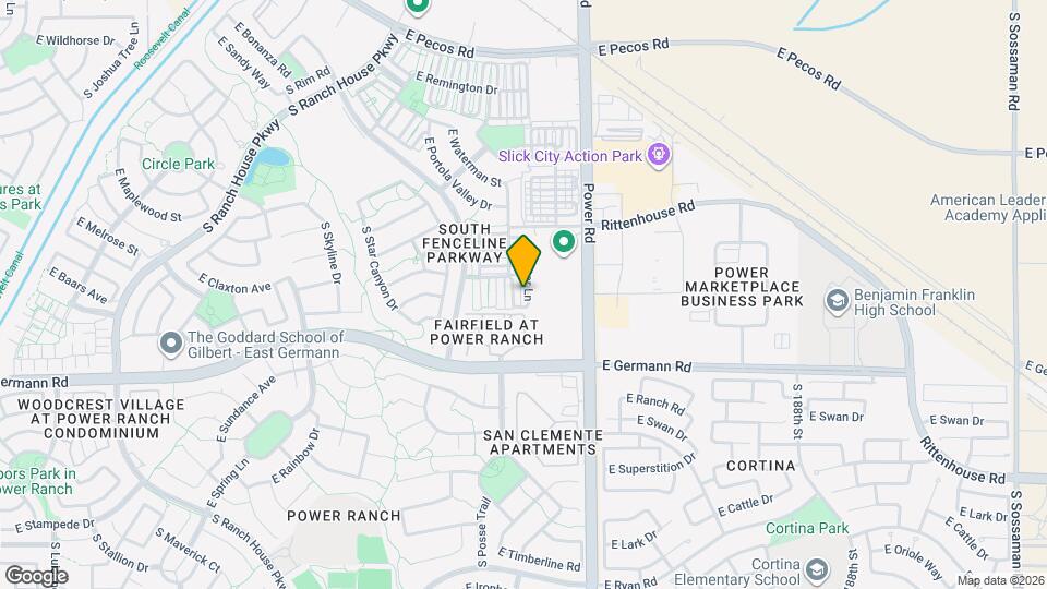 3874 S Winter Ln Mapa y Detalles de la Ubicación