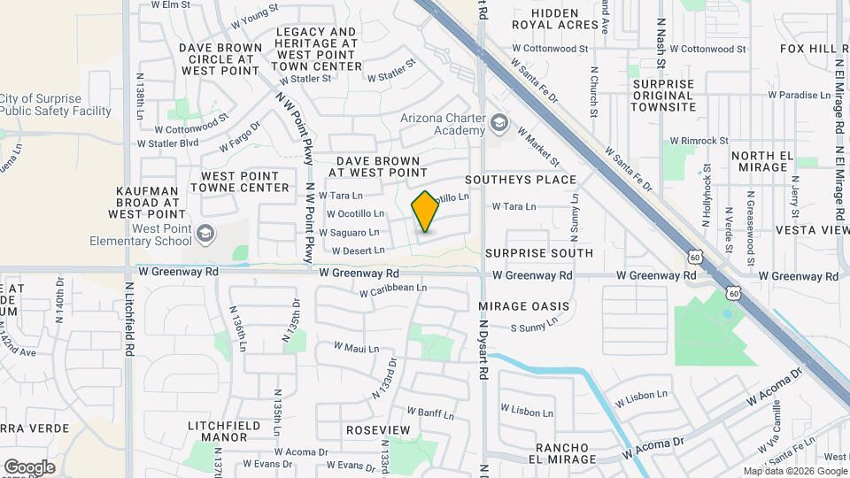 13232 W Desert Ln Map and Location Details