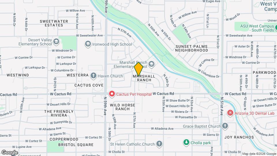 12424 N 56th Dr Map and Location Details