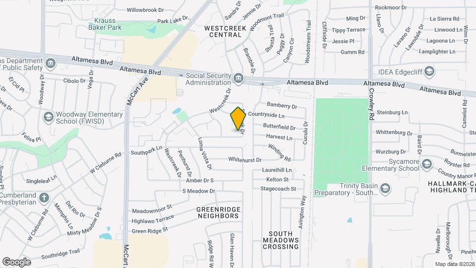 6804 S Creek Dr Map and Location Details