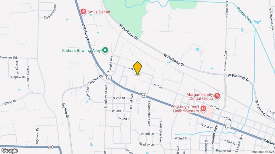 2636 W C St Mapa y Detalles de la Ubicación