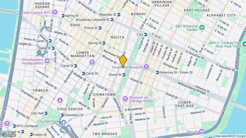 329 Broome St Map and Location Details