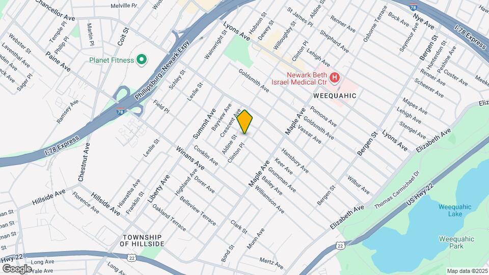 519 Clinton Pl Map and Location Details