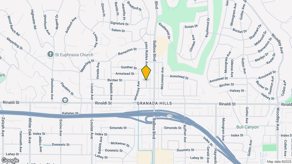 11623 Paso Robles Ave Map and Location Details