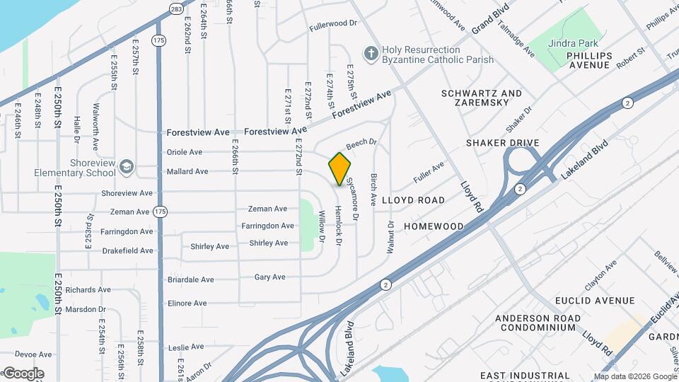 591 Hemlock Dr Map and Location Details