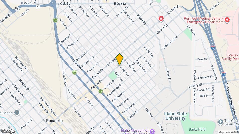 957 E Center St, Unit 2 Bed 1 Bath Near ISU Map and Location Details