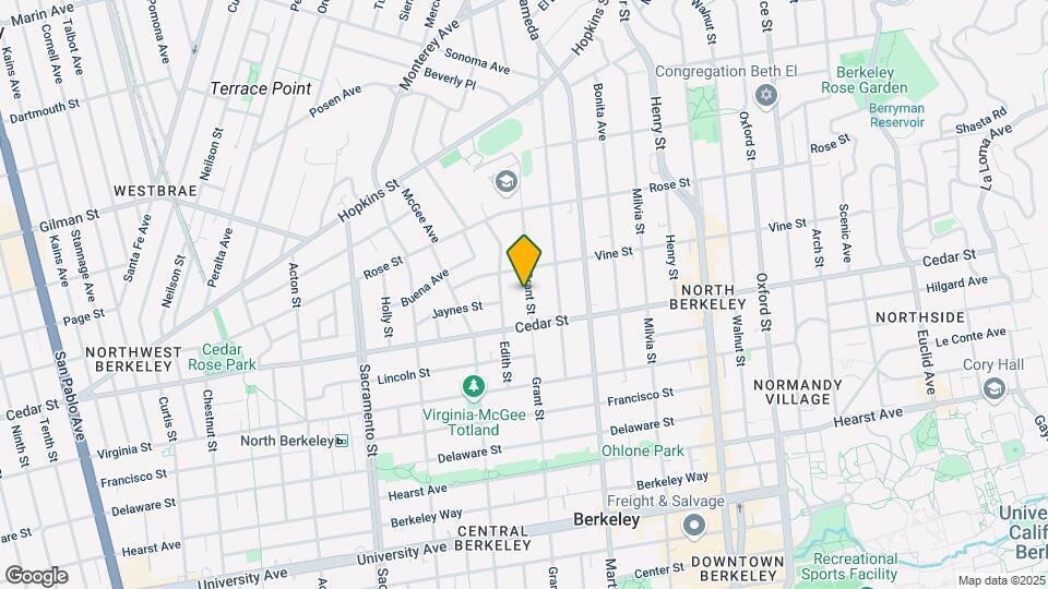1518 Grant St Mapa y Detalles de la Ubicación