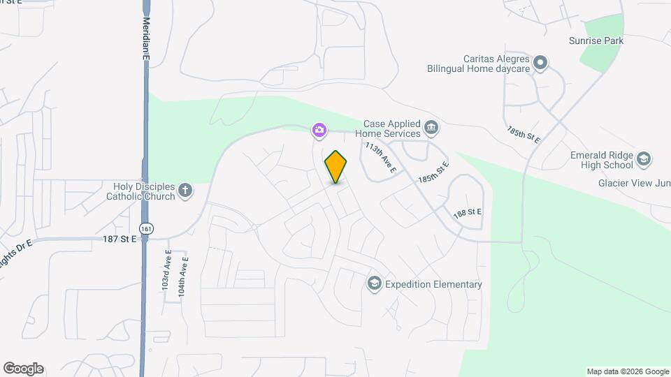 11013 186th St E Map and Location Details