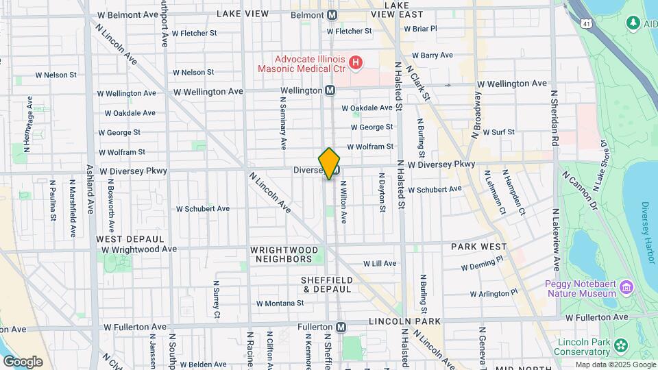 2733 N Sheffield Ave Map and Location Details