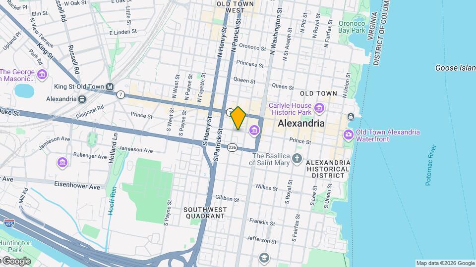 810 Prince St Map and Location Details