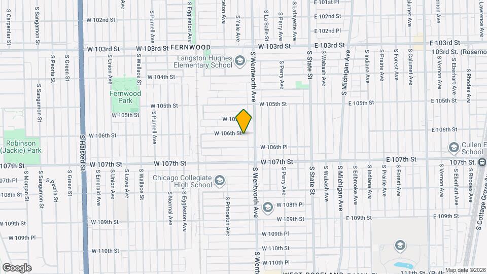 223 W 106th St Map and Location Details