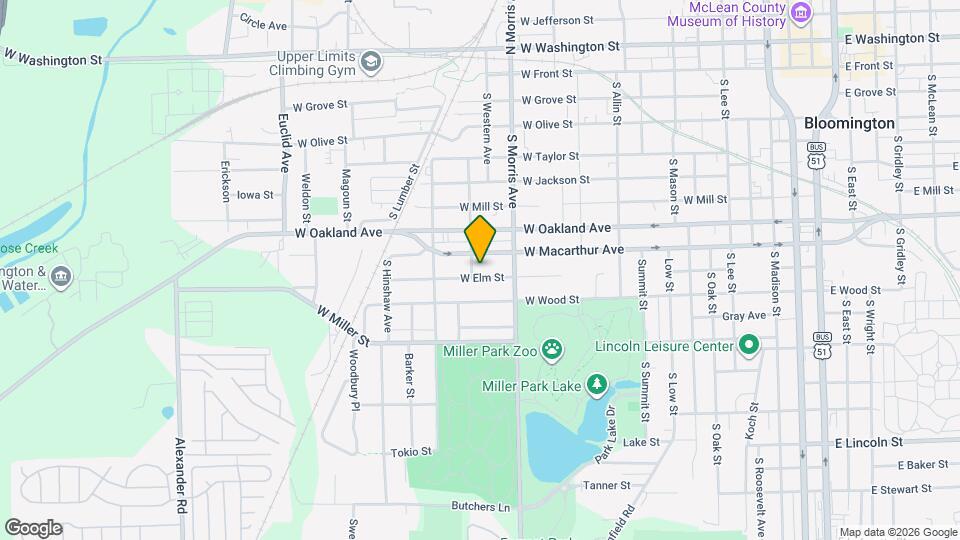 1215 W Elm St Map and Location Details