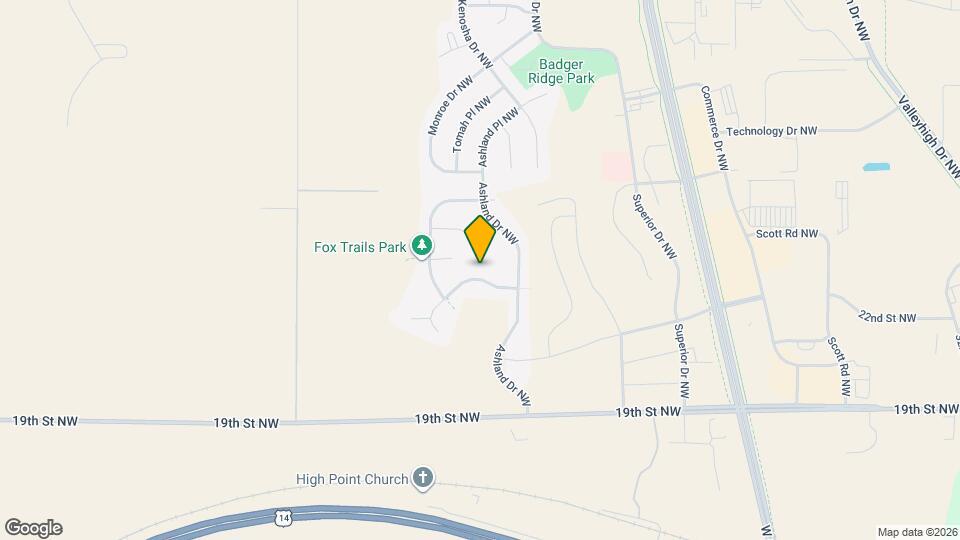 4553 Arctic Fox Rd NW Map and Location Details