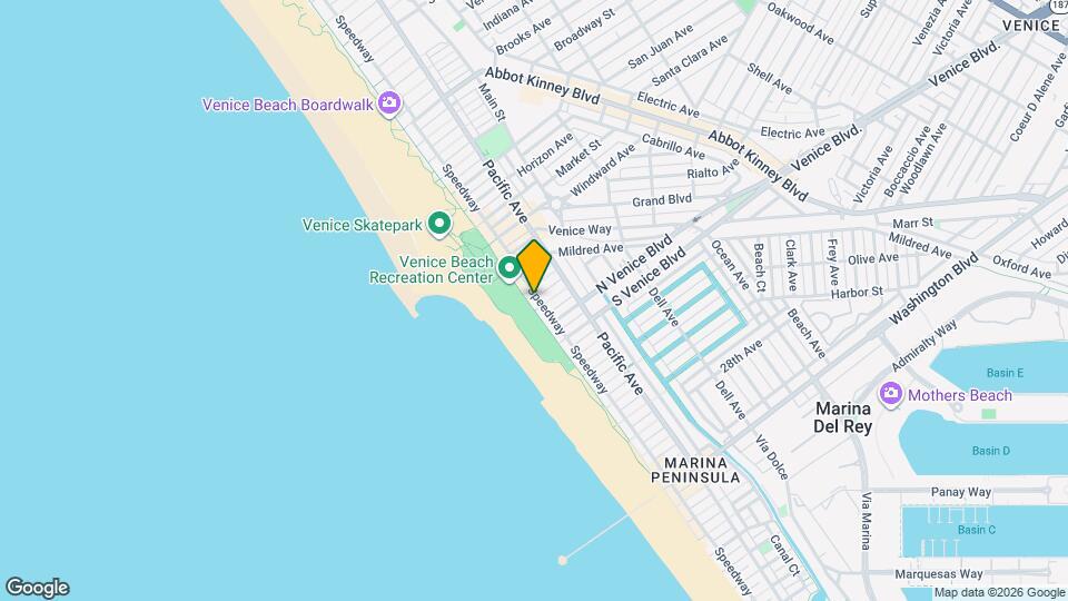 1909 Ocean Front Walk Mapa y Detalles de la Ubicación