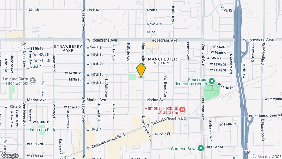14807 Normandie Ave Map and Location Details