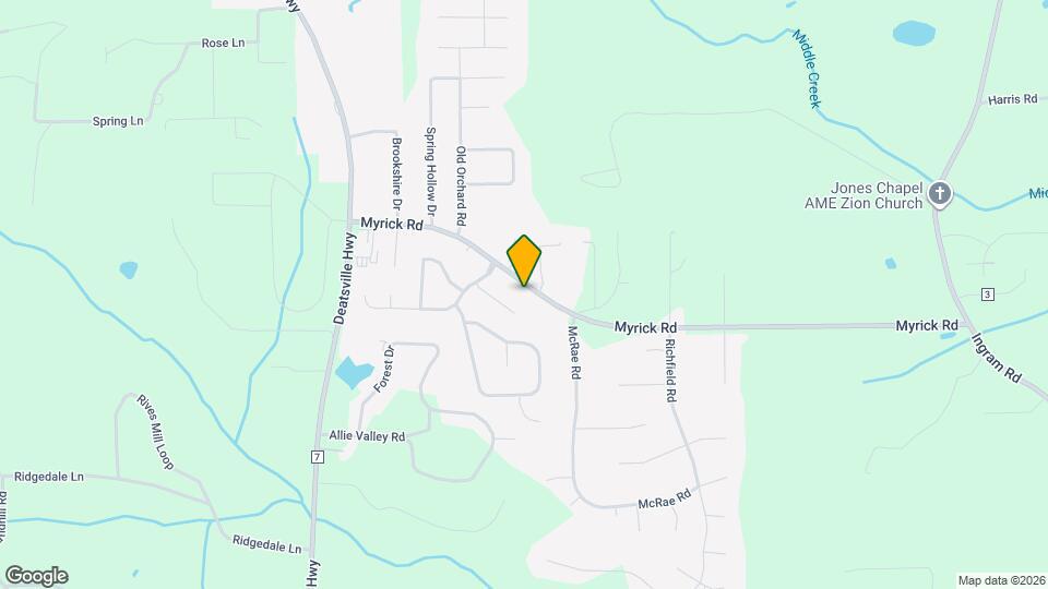 442 Myrick Rd Map and Location Details