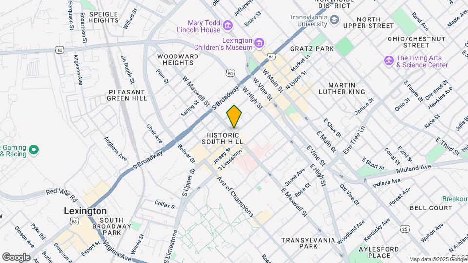 389 S Upper St Mapa y Detalles de la Ubicación