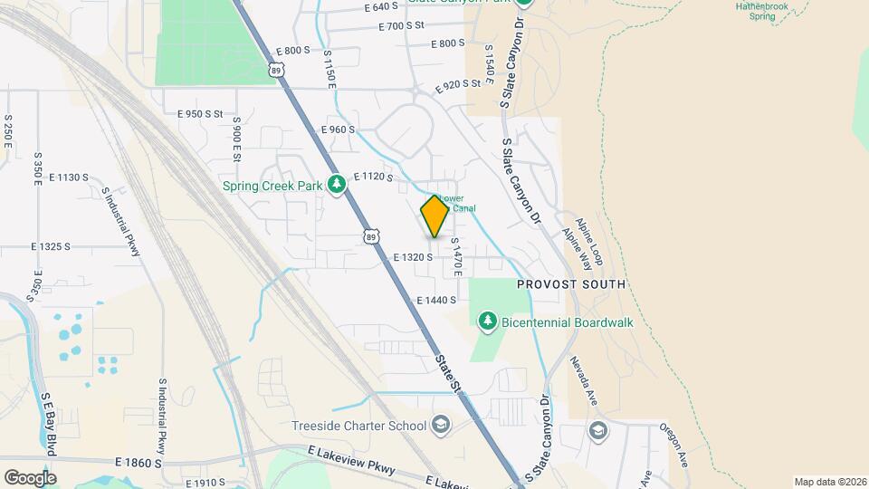 1295 S 1410 E Map and Location Details