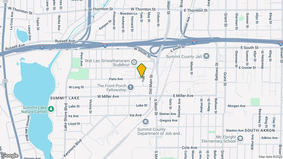 1052 Yale St Map and Location Details